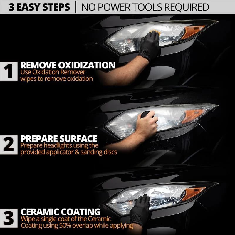 🚗[Headlight Crystal Restorer]— One swipe, and yellowed lenses become crystal clear. Old becomes new, and your headlights shine like brand new! ✨🔦