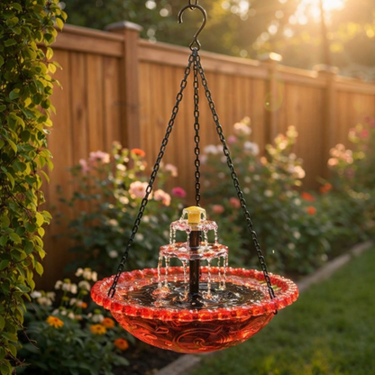 🔥Spring Hot Sale 70% OFF🐦Solar Cascade Hanging Bird Bath Fountain