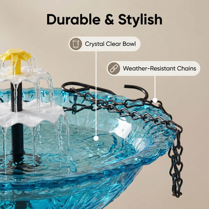 🔥Spring Hot Sale 70% OFF🐦Solar Cascade Hanging Bird Bath Fountain