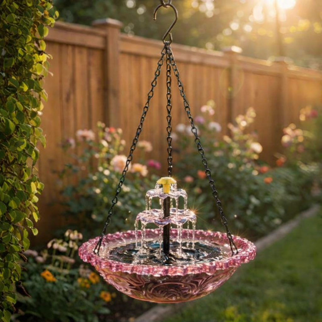 🔥Spring Hot Sale 70% OFF🐦Solar Cascade Hanging Bird Bath Fountain