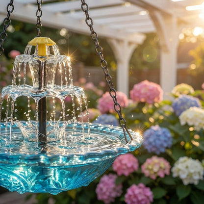 🔥Spring Hot Sale 70% OFF🐦Solar Cascade Hanging Bird Bath Fountain