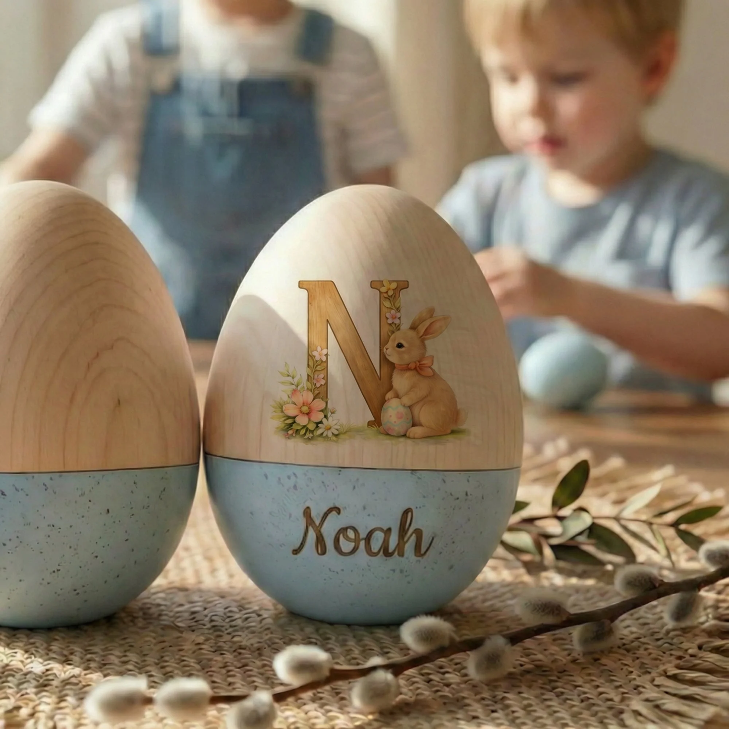🔥Easter Hot Sale 60% OFF🐣Hollow Wooden Easter Egg-🎁Easter Basket Stuffer Gift for Kids