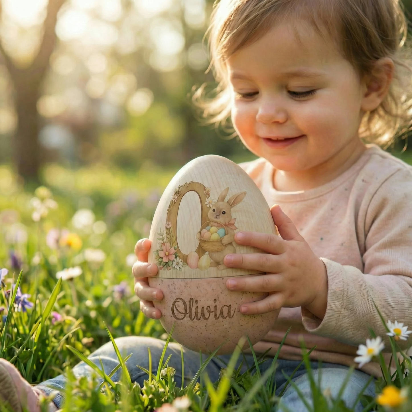 🔥Easter Hot Sale 60% OFF🐣Hollow Wooden Easter Egg-🎁Easter Basket Stuffer Gift for Kids