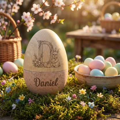 🔥Easter Hot Sale 60% OFF🐣Hollow Wooden Easter Egg-🎁Easter Basket Stuffer Gift for Kids