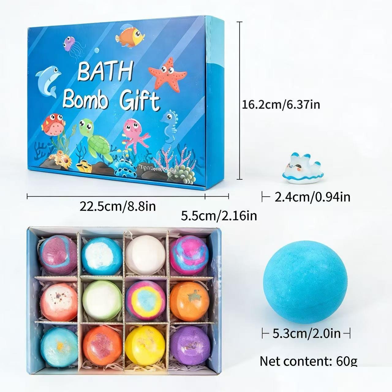🔥Easter Hot Sale 60% OFF🐣Bath Bombs For Kids – 12 Pack With Surprise Toys Inside🛁