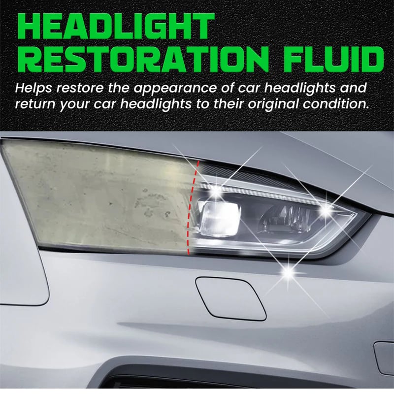 🚗[Headlight Crystal Restorer]— One swipe, and yellowed lenses become crystal clear. Old becomes new, and your headlights shine like brand new! ✨🔦