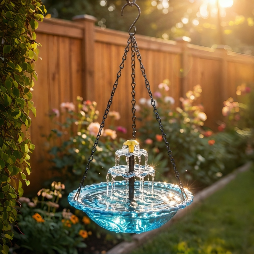 🔥Spring Hot Sale 70% OFF🐦Solar Cascade Hanging Bird Bath Fountain
