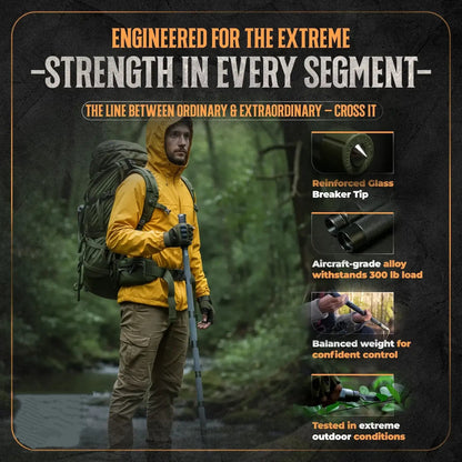 Last Day Sale for $35.59💥15-in-1 Tactical Trekking Stick